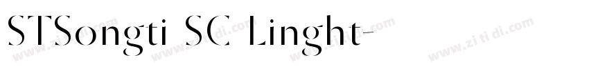 STSongti SC Linght字体转换